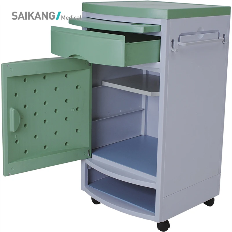 SKS003 Hospital Medical Plastic ABS Bedside Cabinet