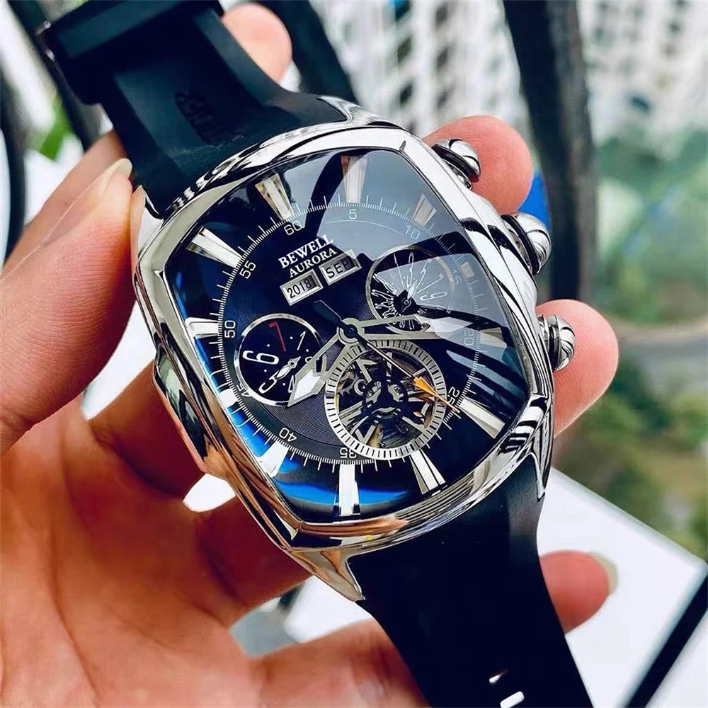 Premium Custom Mechanical Watch Chronograph 5ATM Water Resistant Luxury Man Wrist Watches For Men Dress