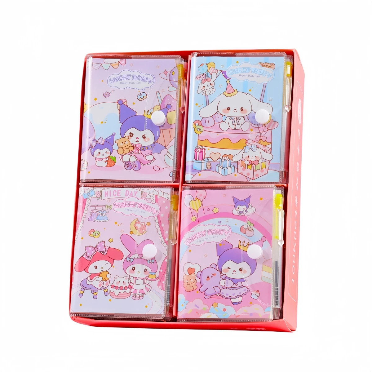 Sleeve Coil Notebook Notebook School Supplies Pp Cover Material Printed Notebook Bear Printed Gift Box A7 Custom Packing Paper