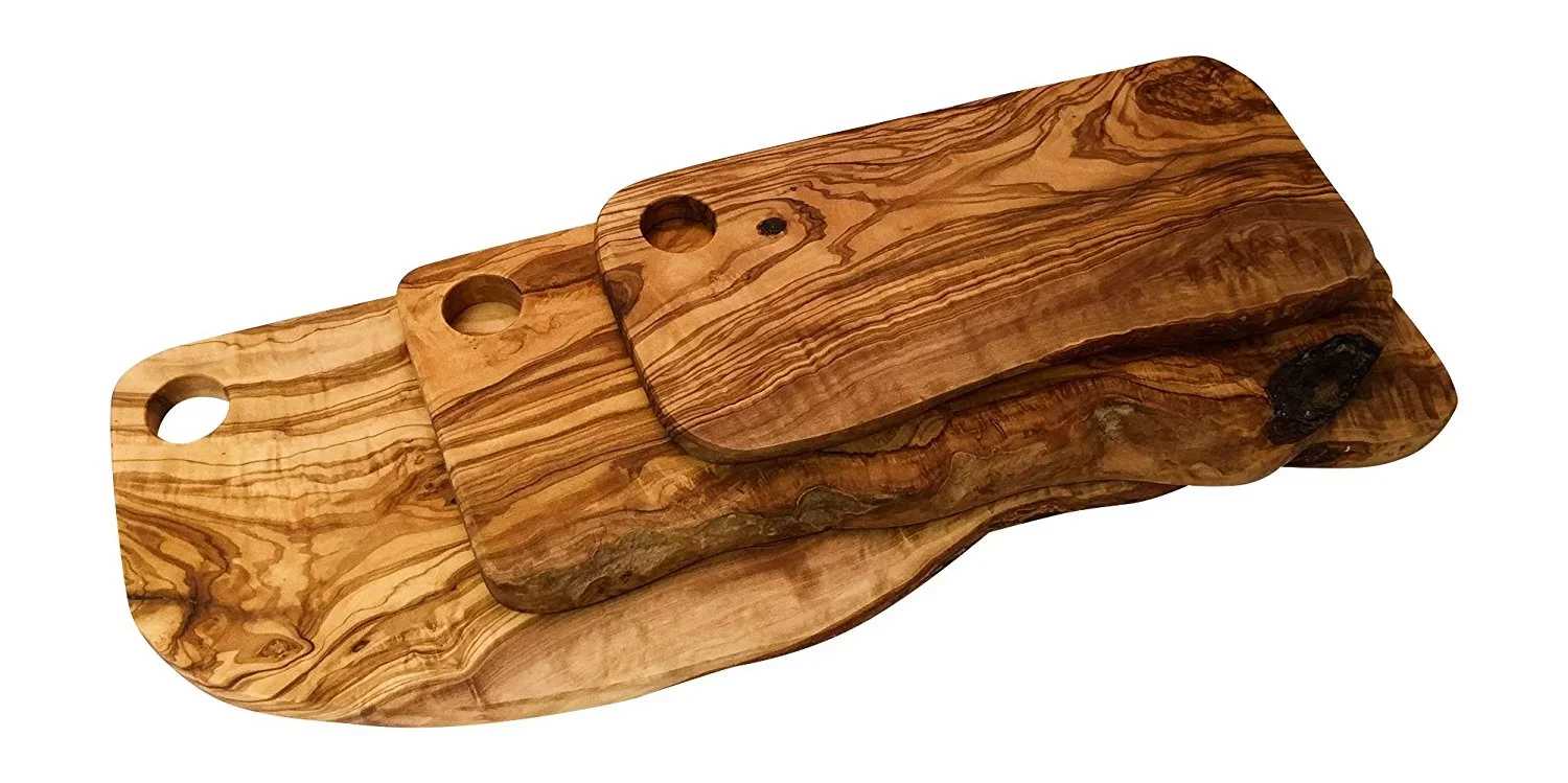 Custom Rustic Olive Wood Chopping Cutting Board