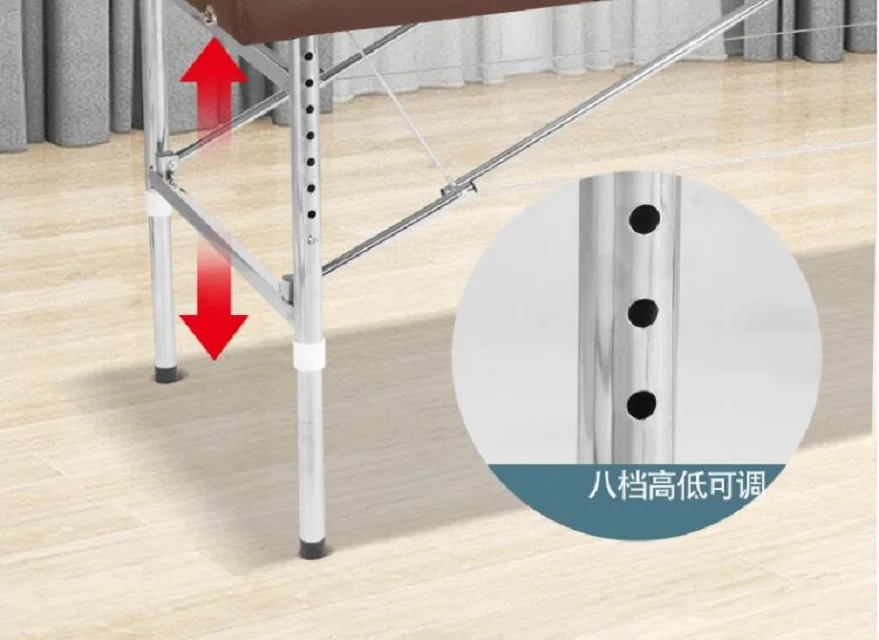 Best selling high-quality stainless steel foldable portable Massage Spa Beauty SPA BED durable adjustable lifting height 8-gear
