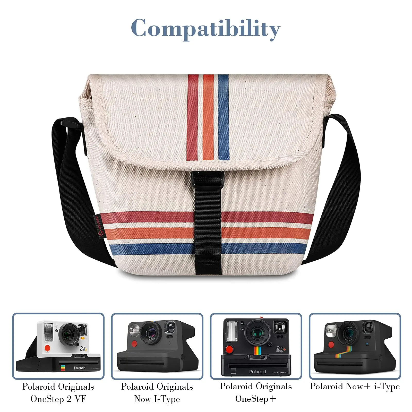 Camera Travel Bag with Adjustable Strap for Women and Men Camera Bag Compatible with Polaroid Camera Bag