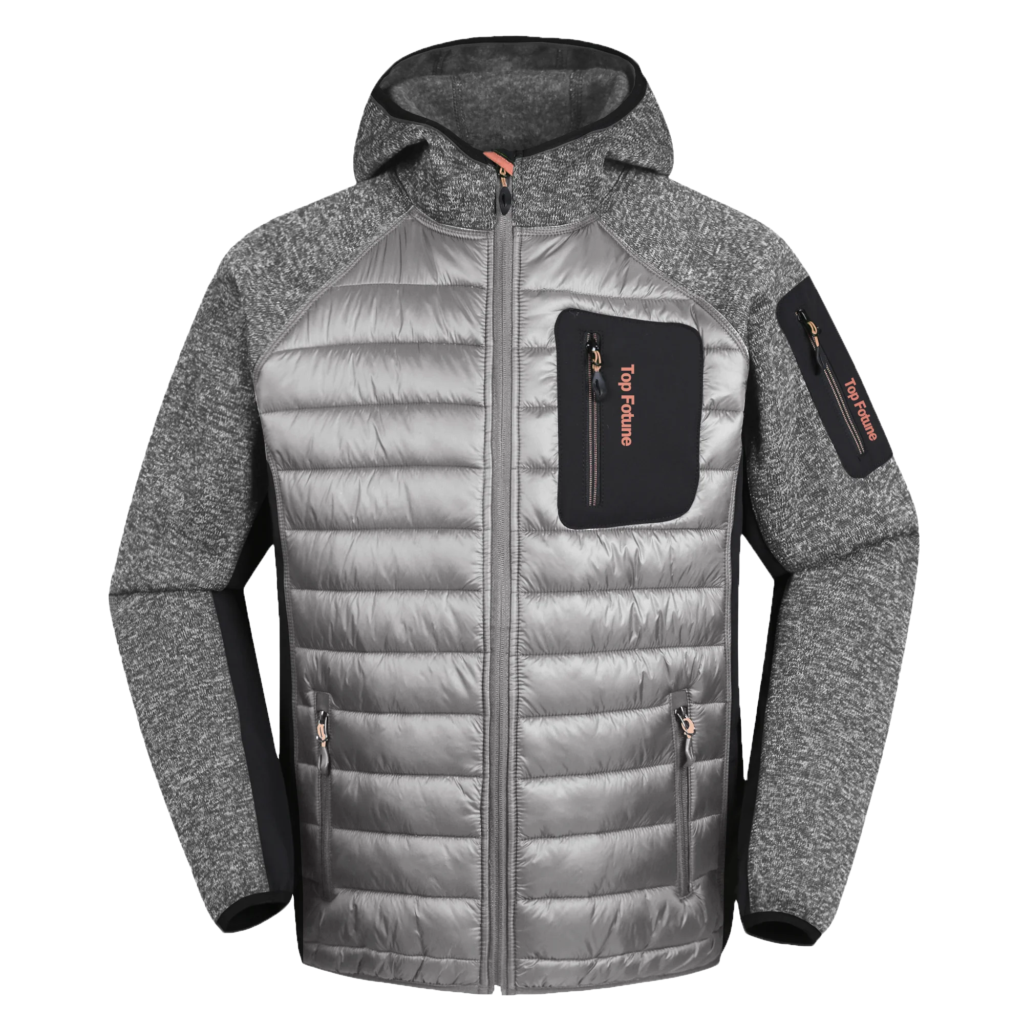 Пользовательские fit Стиль Пальто мужские ватные нейлоновые куртки зимняя модная уличная спортивная куртка