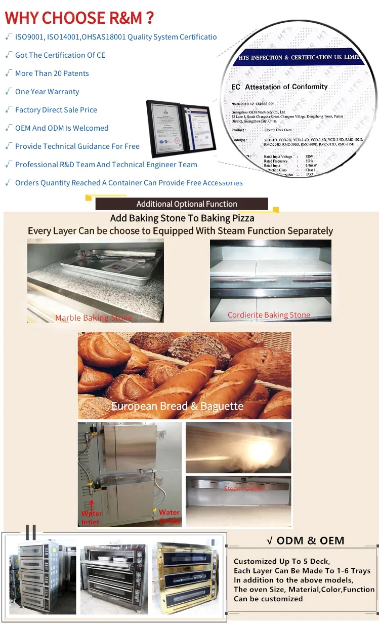 China large small industrial biscuit wholesale price baker cookie commercial bakery electric gas oven 2 deck for restaurant bake