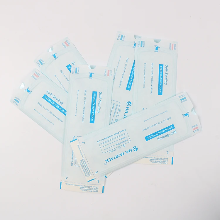 Self Sealing Sterilization Bag For Oral Beauty Salon Drum Type Medical Steam Sterilization Packaging Bag