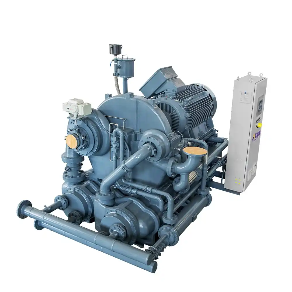 Low Noise High Centrifugal Compressors 100KW 11 bar Oil Free Air Compressor for food production