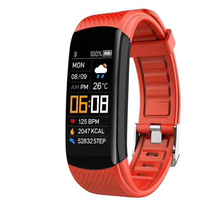 2022 New C5S Smartwatch Body Temperature Sensor Smart Watches Ip68 Waterproof Wrist Thermometer Smart Bracelet