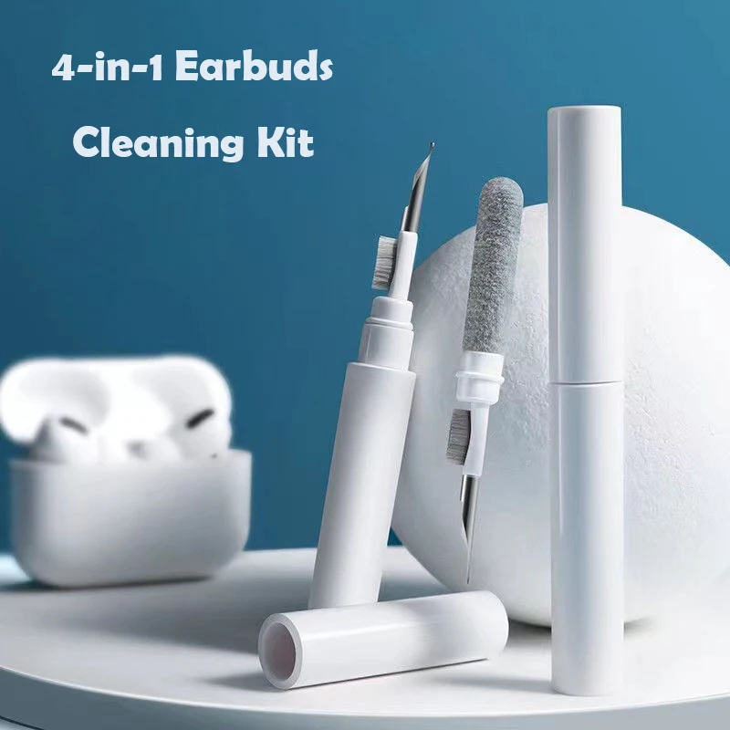 Multifunctional 4 in 1 Cleaning Set Phone Headset Cleaning Pen Earphone Cleaner Kit Headphone Earbuds