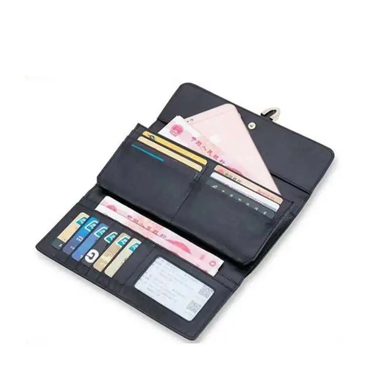 genuine leather women purse handmade leather wallet with zip around closure  wallet for Business