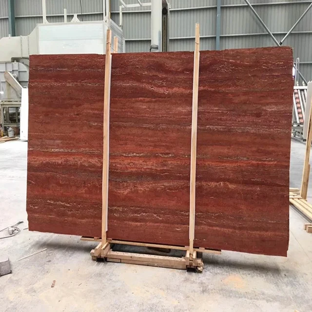 red travertine marble
