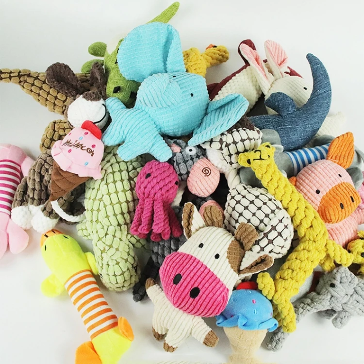 Factory Direct Sales Bite-Resistant Teeth Cleaning Pet Cartoon Doll Toy For Dog