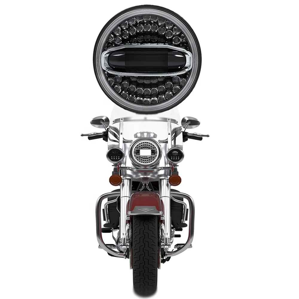 Для harley davidson аксессуары 7 дюймов светодиодные фары светильники 'светодиодный налобный