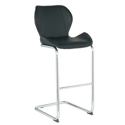 Chinese Company Cheap Bar Stools Party Event Club Home Counter High Foot Short Shape Back PU Bar Chair For Sales