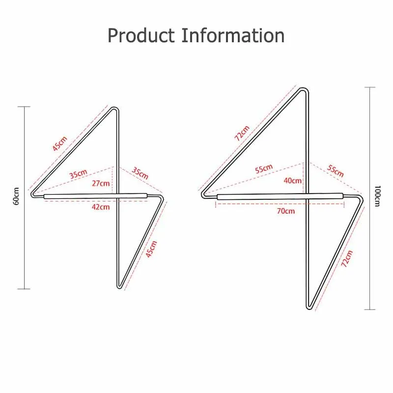 Corner Wooden Metal Wall Hanger High Quality Laundry Solution Fashion Design Space Saving Clothes Rack Wholesale