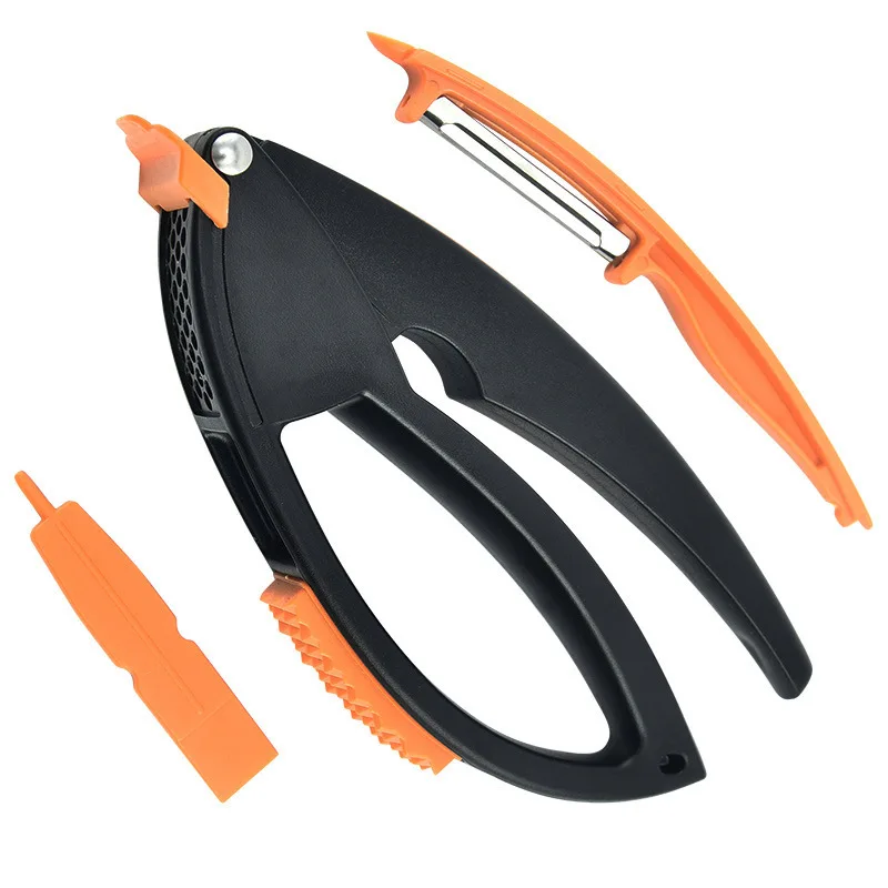 Factory Stock Hot Sale Kitchen Gadget 5 in 1 Multi Tool Garlic Press Crusher Vegetable Peeler Meat Hammer