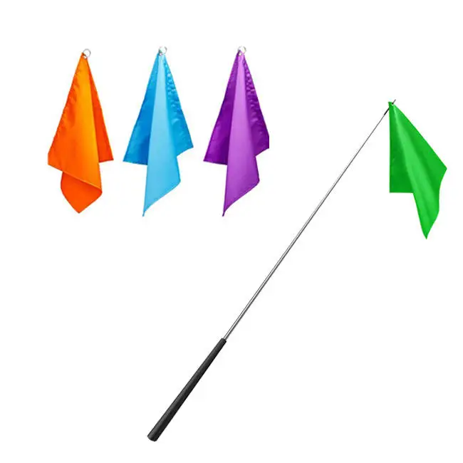 Wholesale Custom Horse Equipment Accessories Training Flag Horse Whip Tour Guide Flag With Telescopic Stick