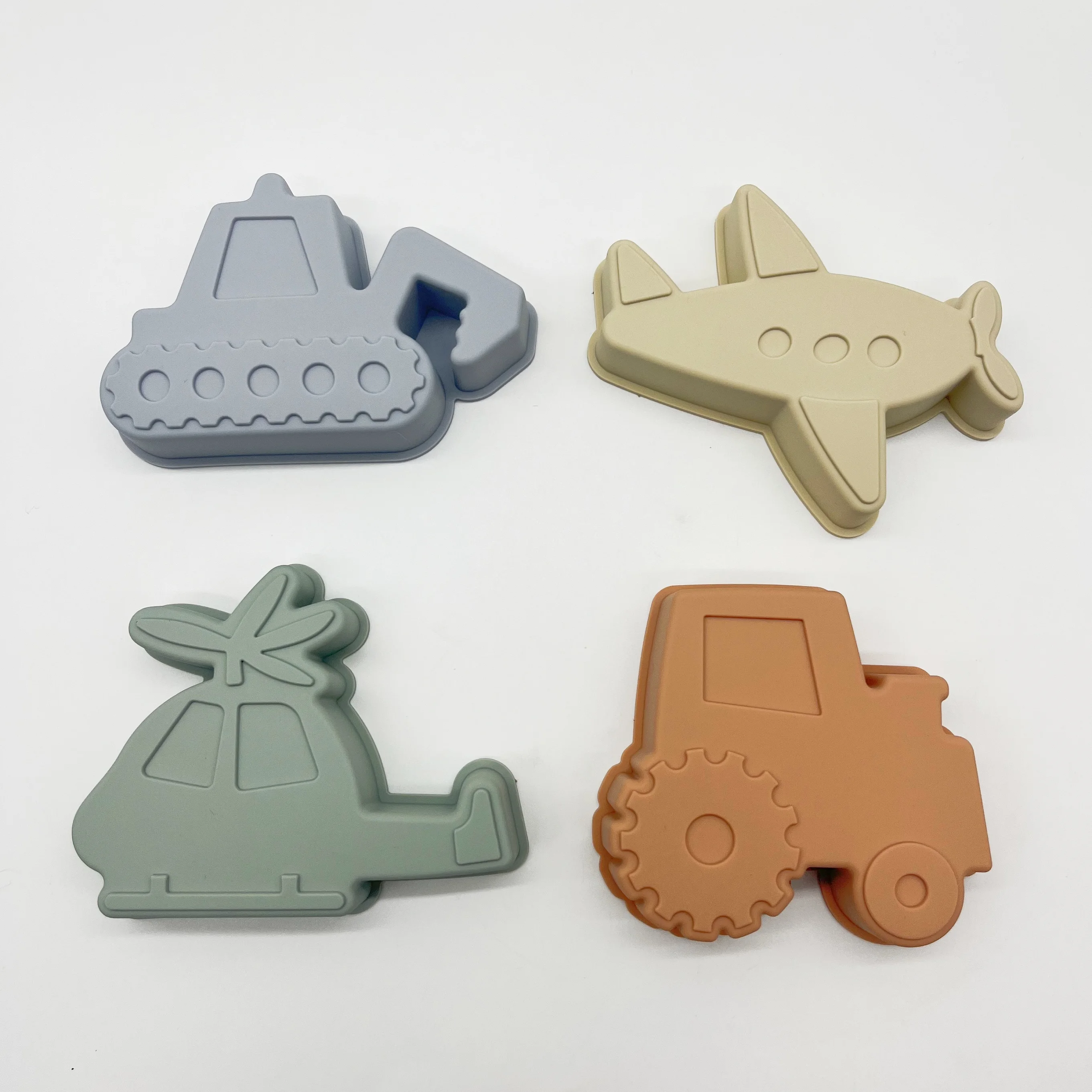 Самолет экскаватор трактор вертолетные формы для малышей