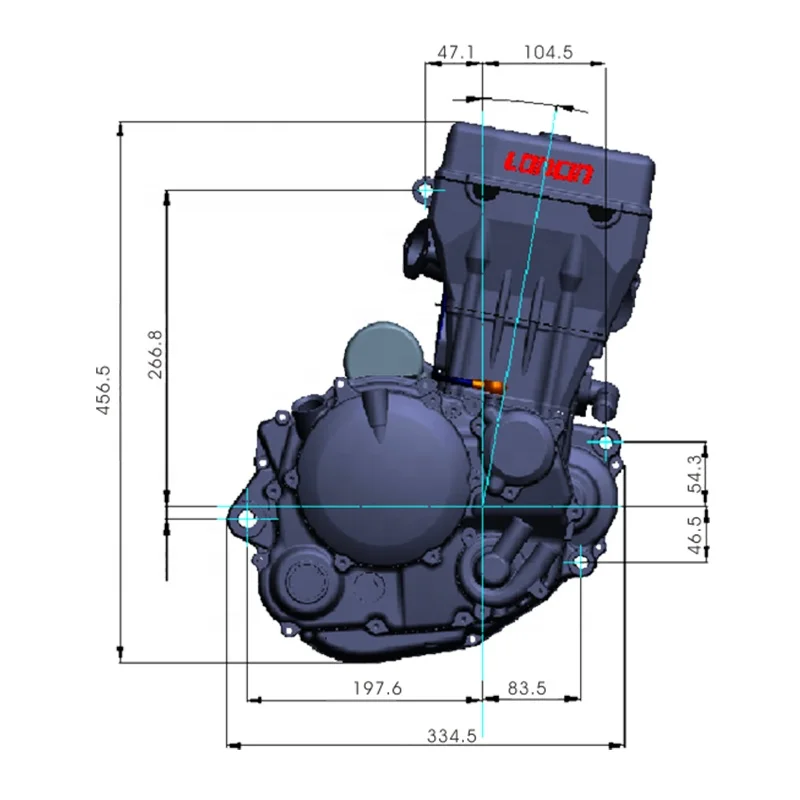 Cqjb высокое качество двигателя мотоцикла YF300CC с водяным охлаждением давления всплеск сборный двигатель