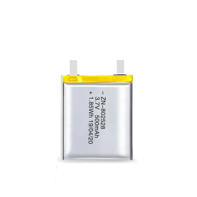 802528 KC certification 3.7v 500mAh rechargeable battery