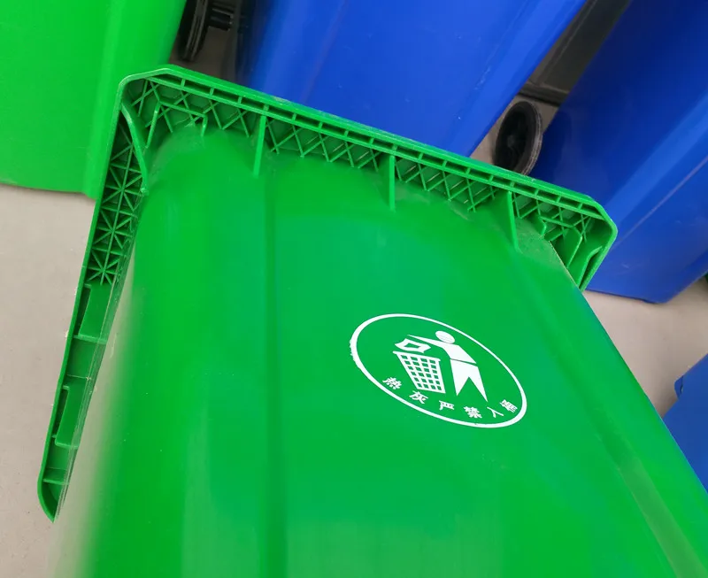 Factory Durable Plastic Bin Recycler Dustbin Wheeled Bin With Lid Plastic Waste Container