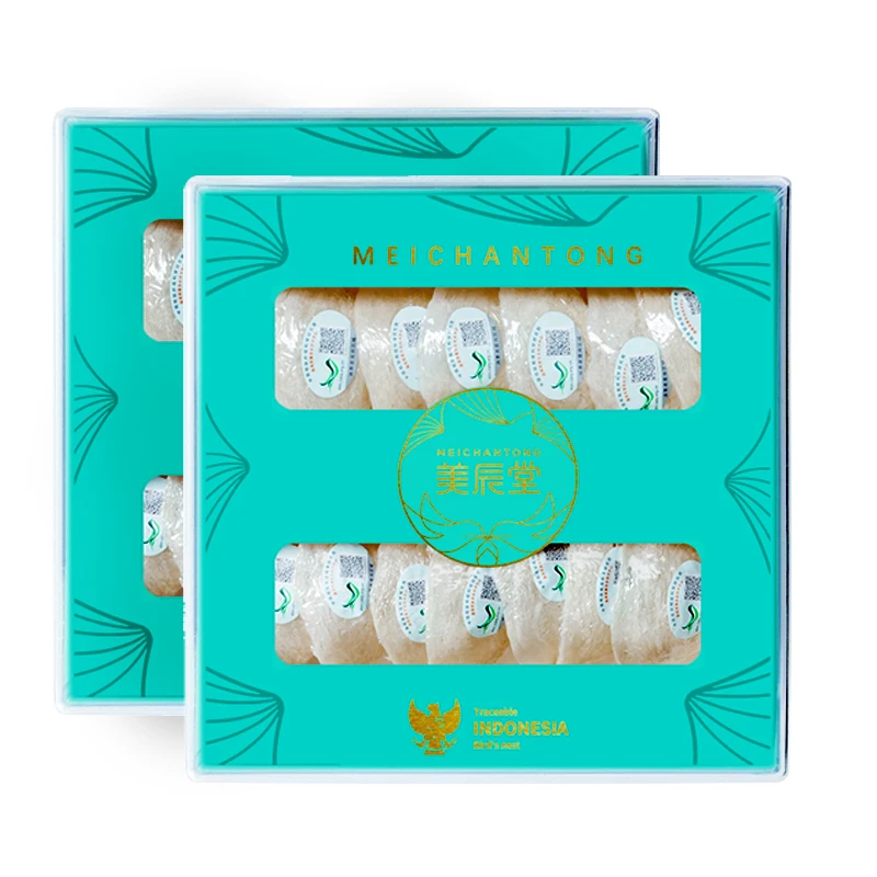 Meichantong 10 лет сушеные Птичье гнездо индонезийский caiq сертифицированных по беременности и родам Птичье гнездо подарочная коробка