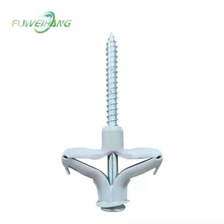 Customized hollow drop-in plastic expand plug wall anchor screw plug