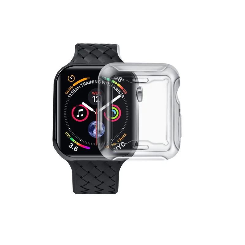 
360 Degree Shockproof Case 38mm 40mm 42mm 44mm Flexible Soft TPU Protective Cover for Apple Watch Series 1 2 3 4 5 