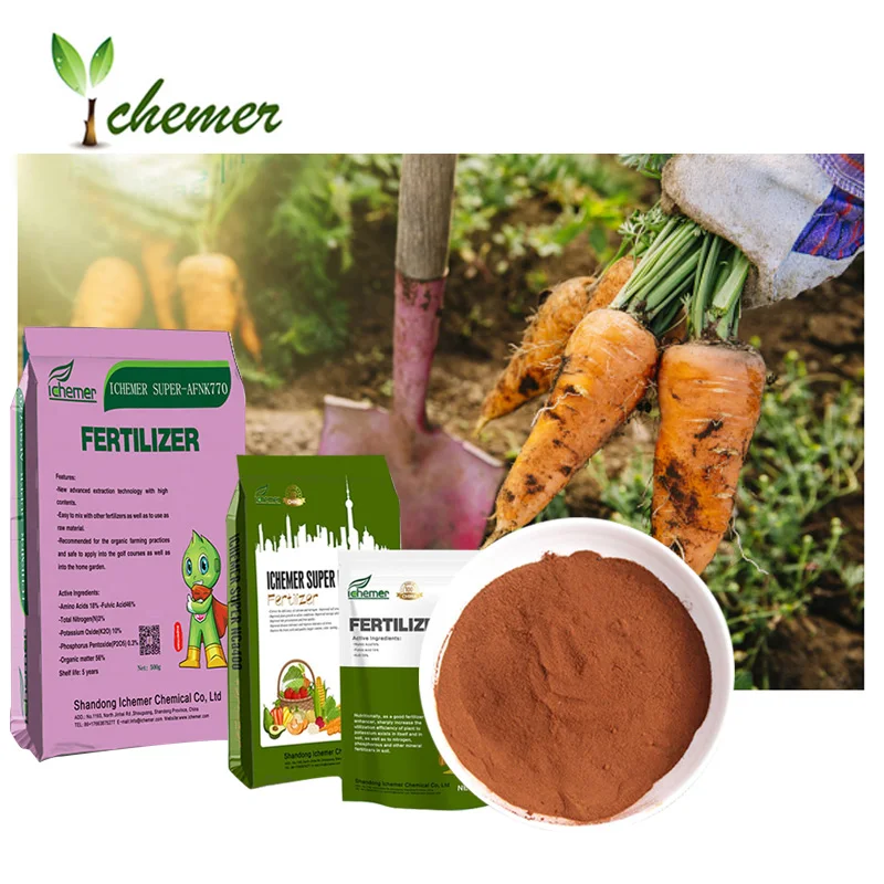 Agriculture general organic compound fertilizer humic acid 70% fulvic acid 5% fertilizer