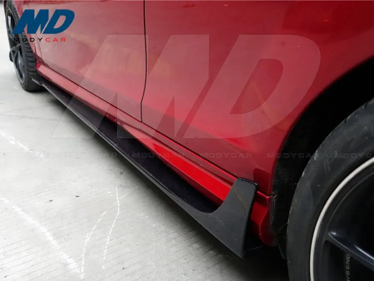 Модикар стильная боковая юбка из углеродного волокна для 2011-2014 MERCEDES BENZ C-Class W204 C63 AMG 507 2D Купе