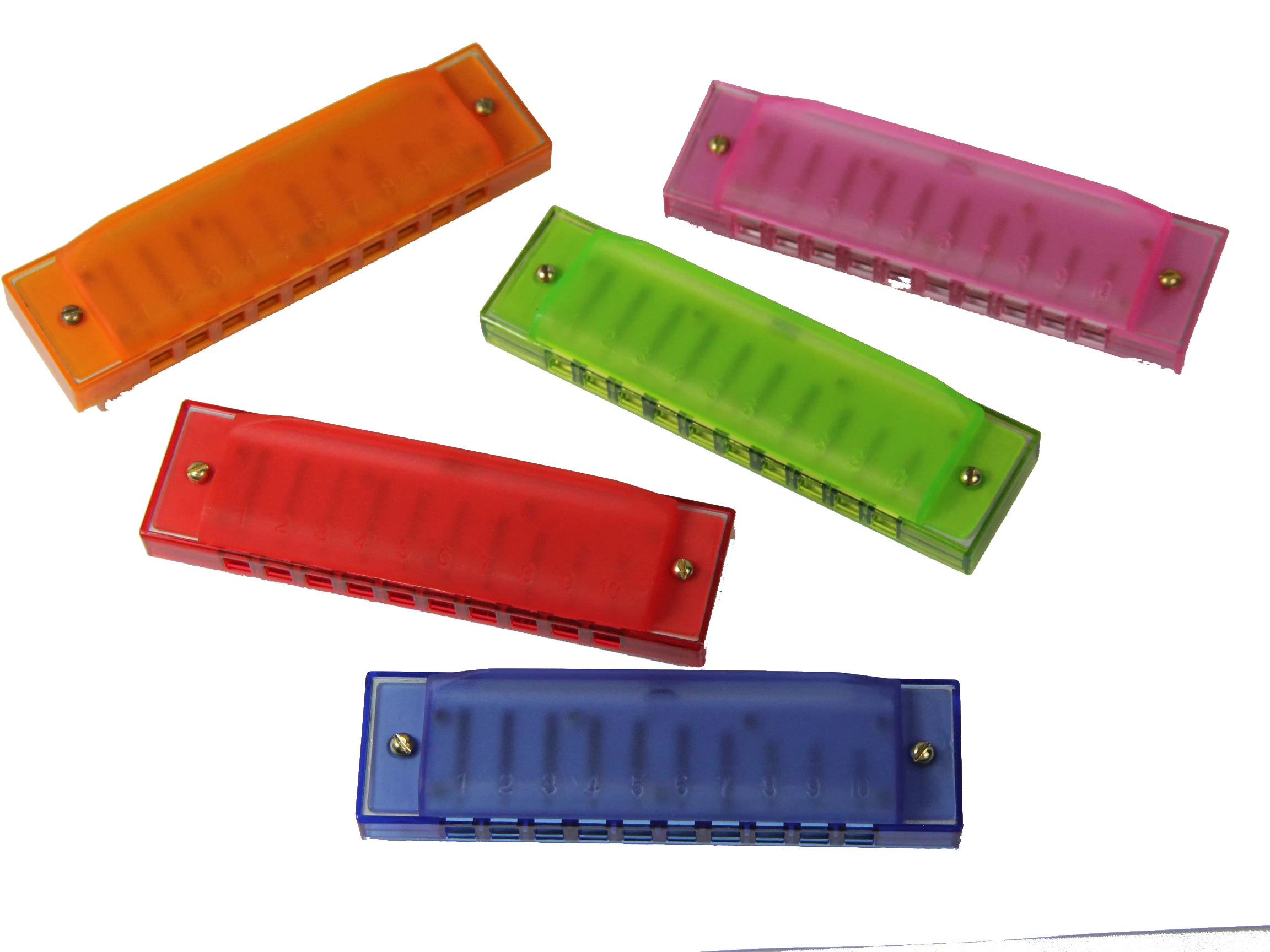 
BEE DF10A-3 10 holes PP cover plastic toy harmonica 