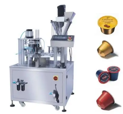 Automatic Rotary Coffee Nespresso Coffee Capsule Packing Machine Capsule Filling And Sealing Machine