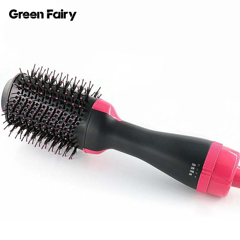 2 in 1 One Step Hair Dryer Fast Hair Straightener Brush Hot Air Brush