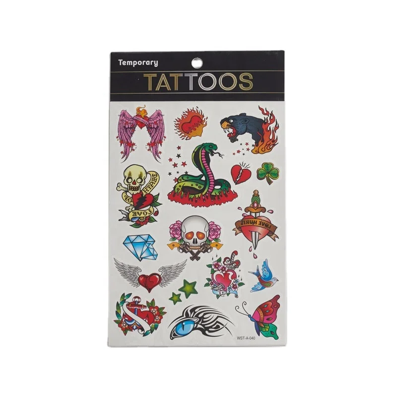 Wholesale Non-toxic Kids tattoo sticker temporary kids stickers tattoos for christmas
