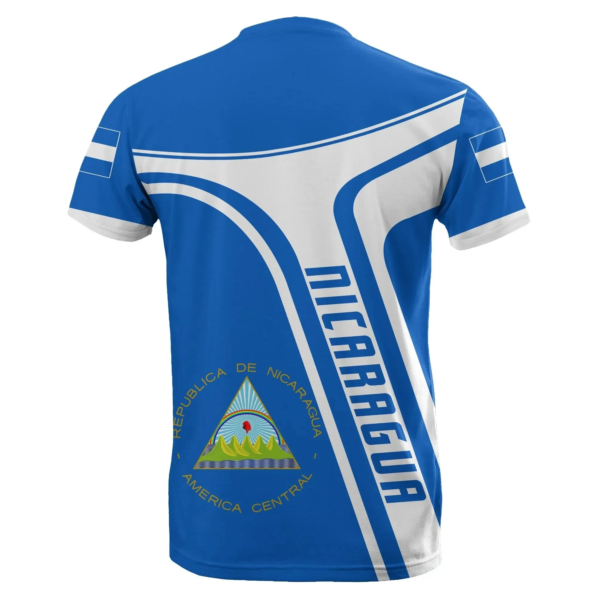 Classic Custom Nicaragua Coat Of Arms Print Vintage T Shirt For Men Cheap Price High Quality T shirt With Plus Size T-shirts