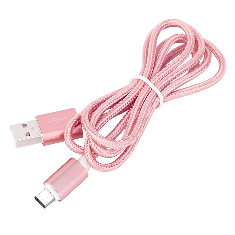 0.25m/2.4A Nylon braided USB Fast charging cable for Phone charger