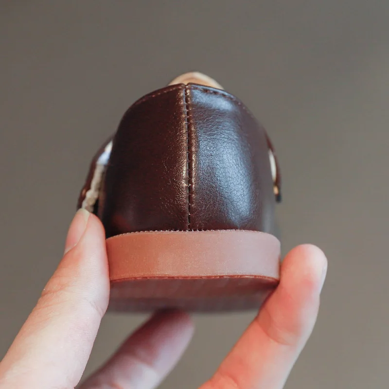 Размер 21-30 горячая распродажа Красивая Черная детская обувь для девочек самая дешевая детская школьная обувь оптом