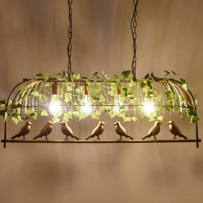 LED Indoor Interior Bird Cage Huge Chandelier Wall Lamps Living Room Bedroom Bar Hallway Lobby Hotel Light