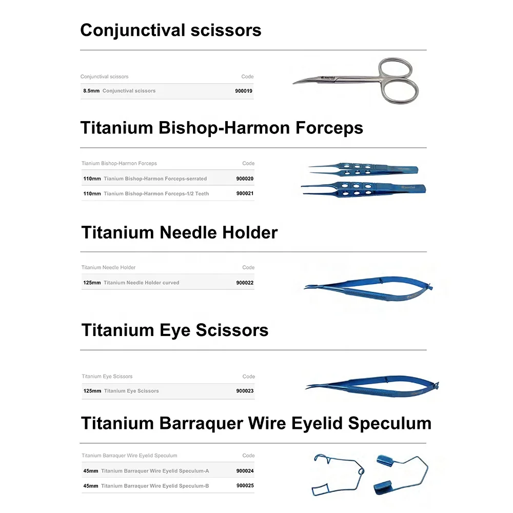 Other Veterinary Ophthalmic Surgical Instrument Set Canine Cat Small Animal Vet Surgery Tool