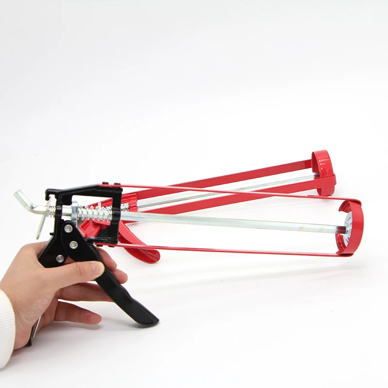 aluminium tube Adhesives sausage caulking gun Home Use Blue Iron 600ml skeleton sealant silicone gun