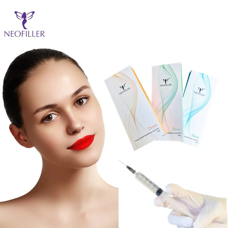 High quality medical grade 2ml lips face derm hyaluronic acid