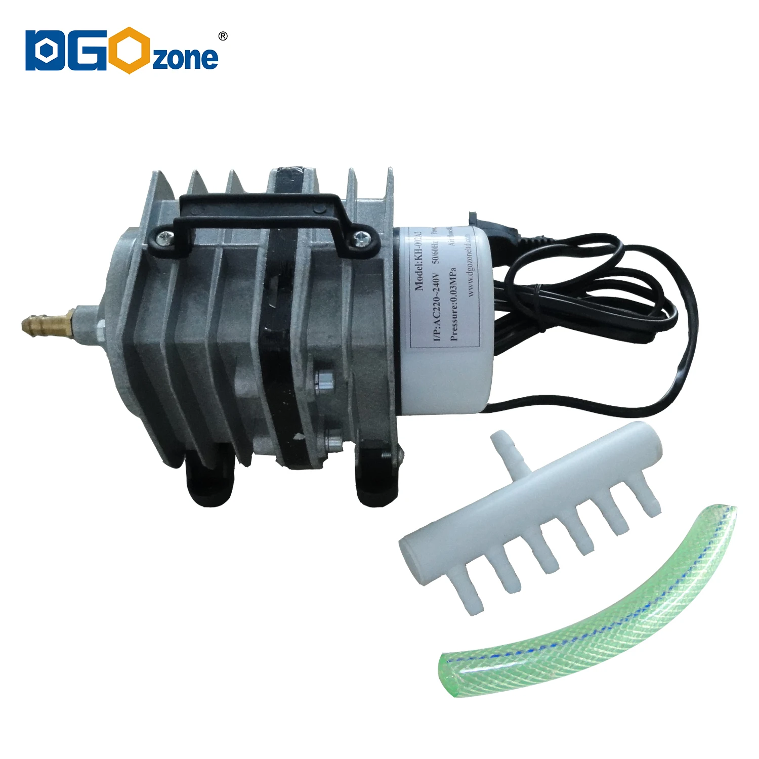 DGOzone 40L/min portable electromagnetic air pump 40 lpm air compressor aluminum alloy aquarium accessory