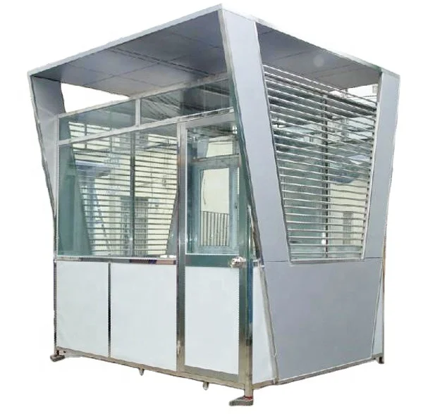 Low cost security guard house parking lot barrier security guard box & parking lot management system & sentry box