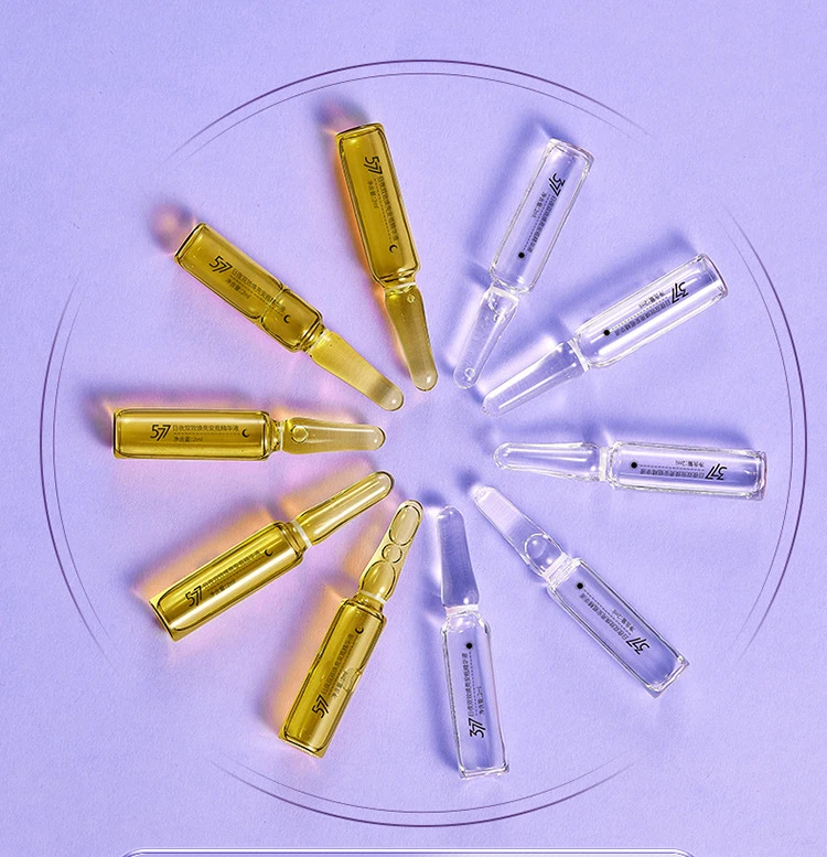 2ml*100pcs Day and Night Dual-effect Brightening Ampoule Serum Whitening Repairing Skin Care Facial Serum