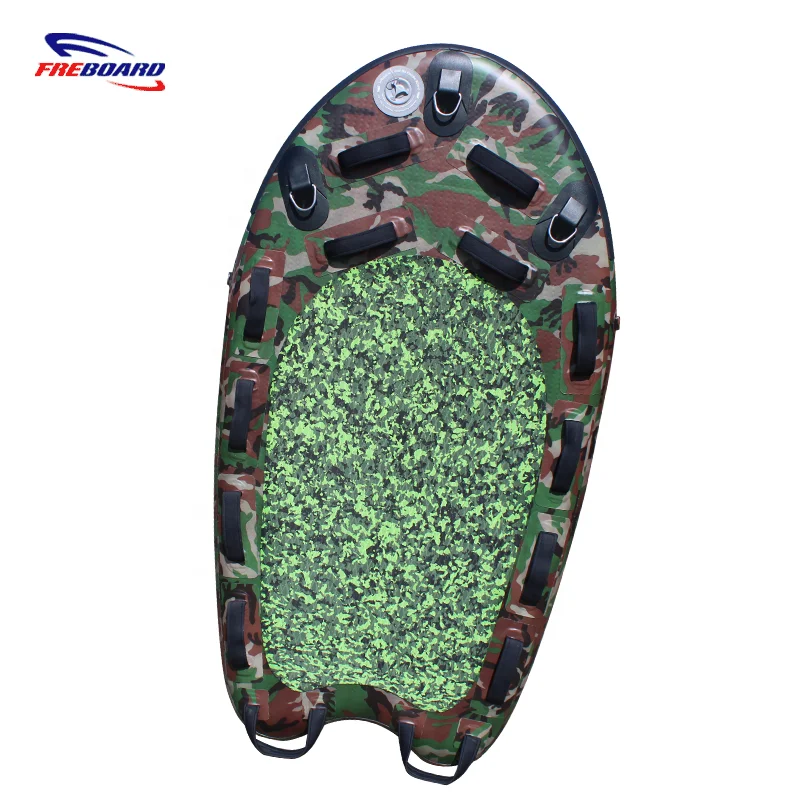Camo color inflatable stand up paddle board surf paddling jet ski rescue sled!