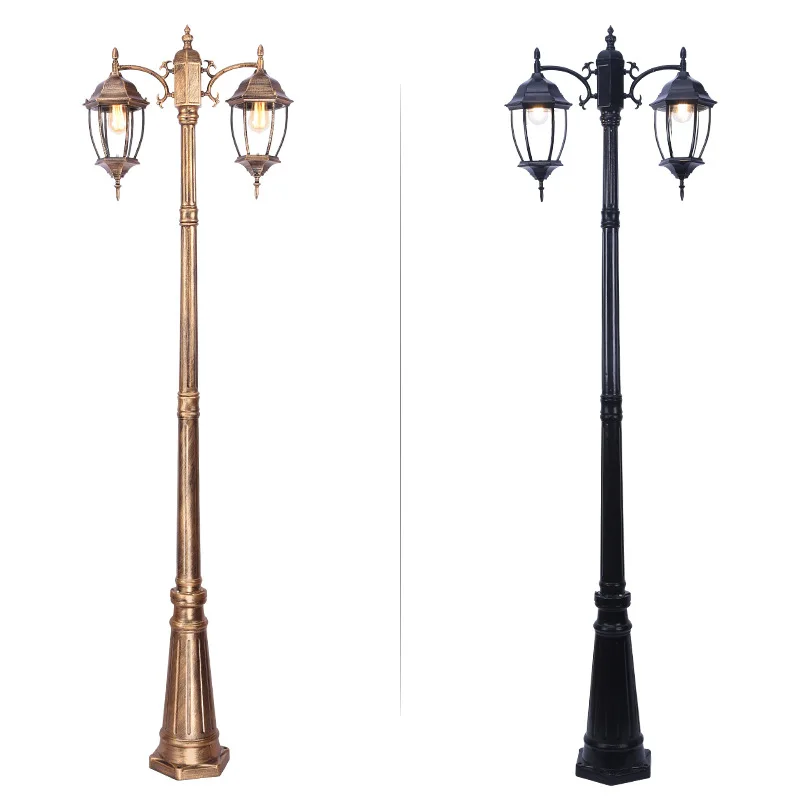 Hot selling cast aluminum LED courtyard home stay lamp classic lamp post with outdoor lighting garden lamp