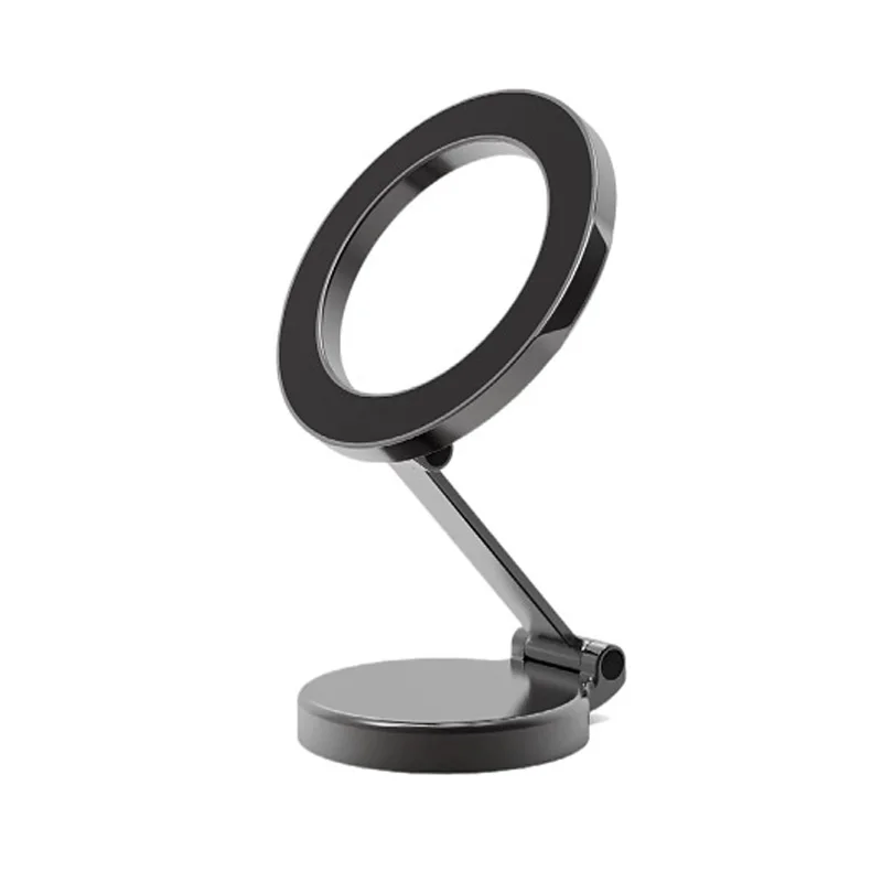 2023 New Design Hot Sale High Quality Universal  Foldable 360 Rotation Adjustable Aluminum Alloy Magnetic Car Phone Holder Stand