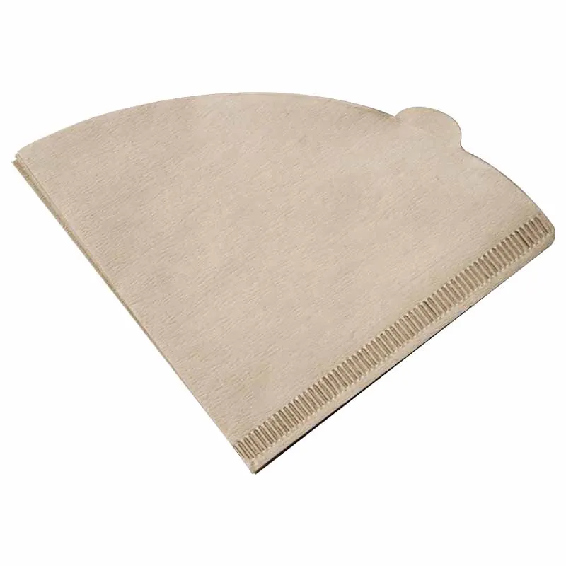V shape Barista Pour Over Drip coffee paper filter White brown color Bleached coffee filter paper V01 V02 40 pcs packed