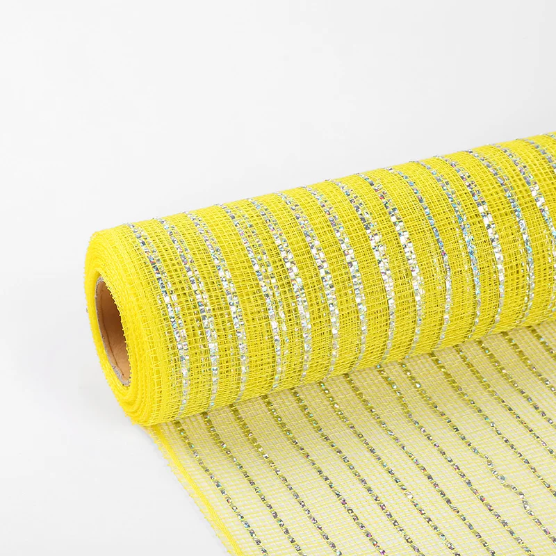 New Arrival Design Plastic Material Colorful Party Flower Deco Mesh 10 inch deco mesh