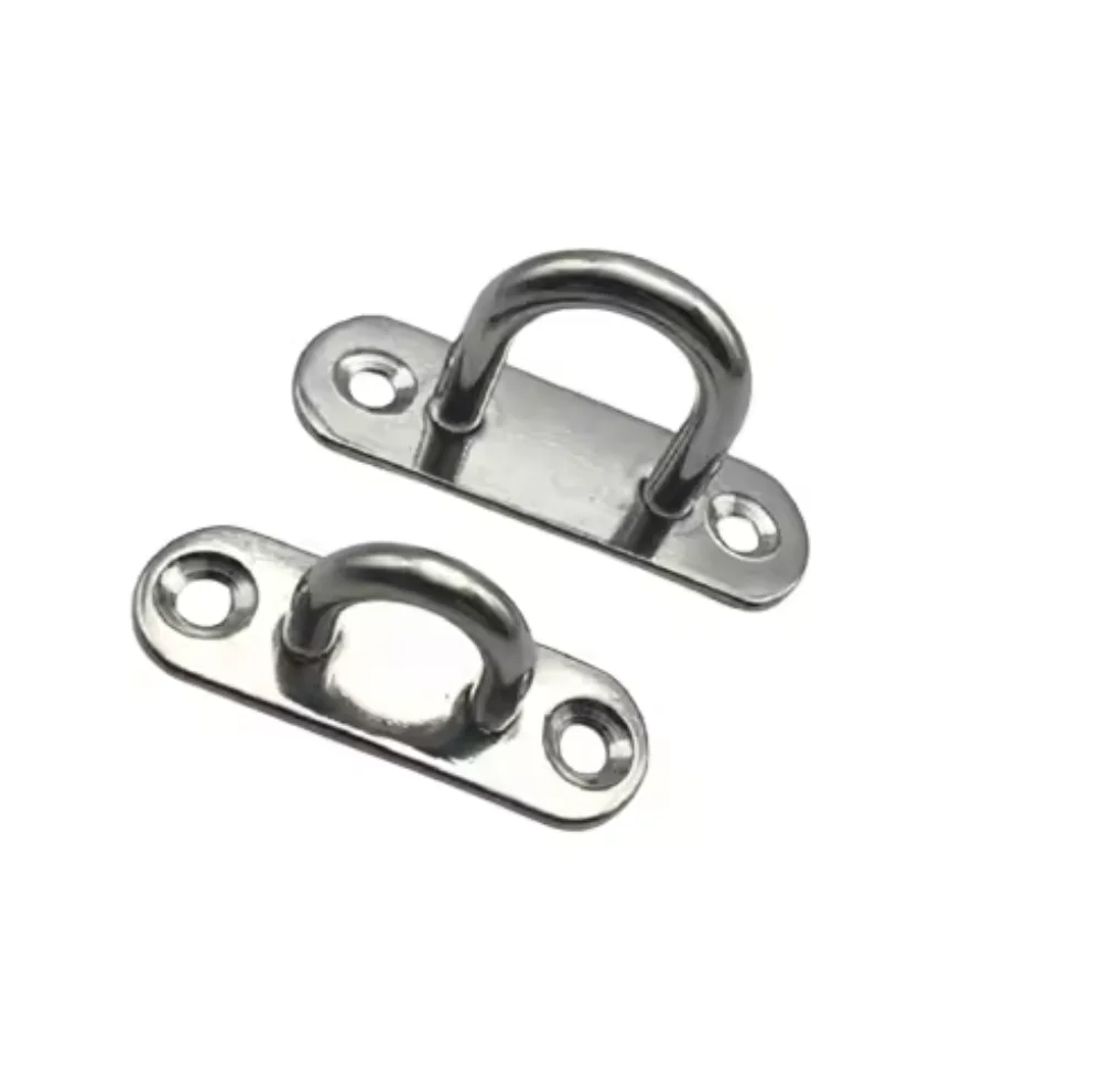 Galvanized Iron M6 Ceiling Wall Mount U Hook Anchor Hanger with Self-tapping Screws For Yoga Swing Suspension Strap