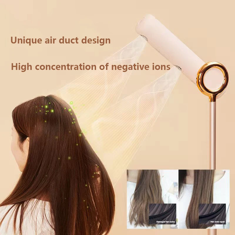 Household Floor Standing Hair Dryer Vertical High-Power Negative Ion Adjustable Hair Dryer Safety Portable Wireless Hair Dryer